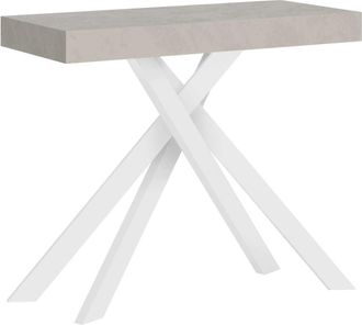 ITYhome Consola extensible 90x40/300 cm effecto madera, cachemira