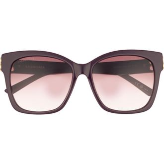Balenciaga 57mm Square Sunglasses in Violet Gold Red at Nordstrom Rack