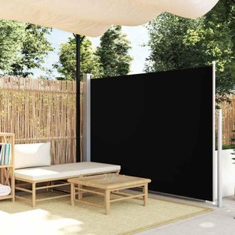 vidaXL Toldo Lateral Retr&aacute;ctil De Jard&iacute;n Negro 170x300 Cm Vidaxl