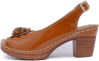 Generic 2026 Womens Summer Beach Sandals Low Open Toe Slides Ladies Dressy Slipper Platform Comfortable Flower (Brown, 4.5)