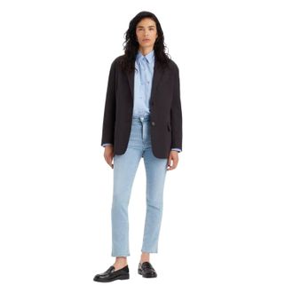 Levi's Herenjeans met hoge taille en rechte pijpen (Soho Azure Mood)