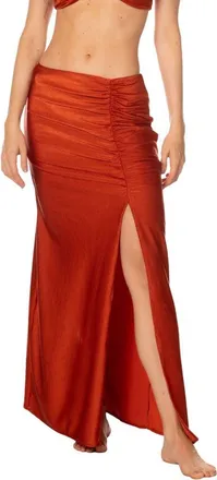 Kibys Sunset Bazaar Lea Maxi Skirt in Terracota Rusty Copper at Nordstrom, Size Small/medium