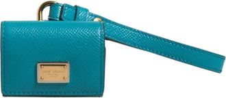 Dolce & Gabbana Luxe Leren Sleutelhanger - Heren - Telefoonaccessoires - Groen - ONE Size - Leer - Accessoires