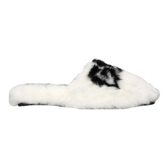 GCDS Gcds, Schoenen, Dames, Wit, 45 EU, Faux Fur Slippers
