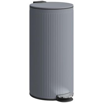 HOMCOM Cubo de basura 36x30x60.5 cm gris