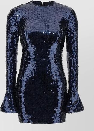 Rotate sequin long-sleeve mini dress