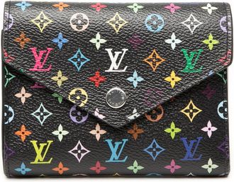 Louis Vuitton Black Pvc Wallet (Tri-Fold) (Pre-Owned)
