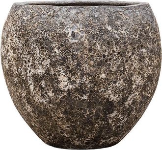 Baq Grosser, exklusiver In-/Outdoor Blumentopf Lava Balloon ø 60/ H 55 cm - Black