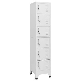 Berkfield Home Locker Cabinet Light Grey 38x40x180 cm Steel | Size: 38 x 40 x 180 cm