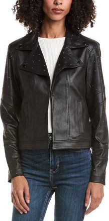 Joseph Ribkoff Vegan Leather Sapphire Jacket