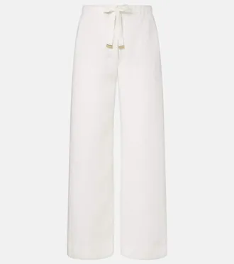 Max Mara Amedea linen wide-leg pants