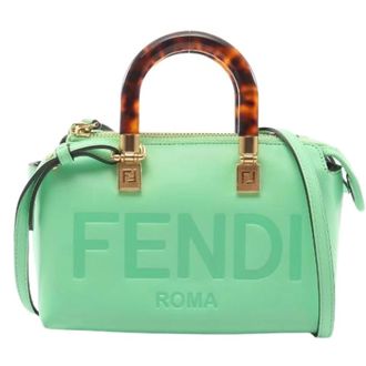 Fendi Pre-owned Handbags, female, Green, Size: ONE SIZE Pre-owned By The Way Mini 2way Handbag
