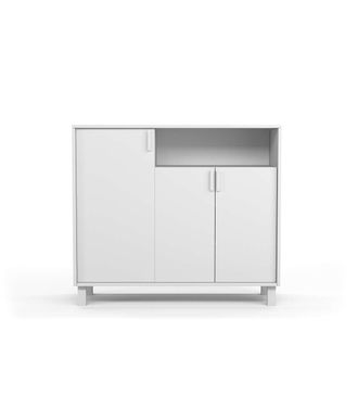 HERDASA Herdasa - Recibidor Zapatero 3 Puertas Modelo 520 Acabado Blanco. 88 Cm (alto) X 100 Cm (ancho) X 37 Cm (prof.)