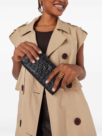 Tous embossed zip-around wallet - Black