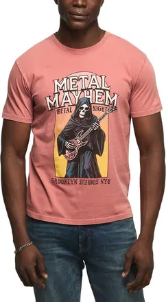 Lucky Brand Metal Mayhem Cotton Graphic T-Shirt in Withered Rose at Nordstrom, Size Xx-Large