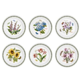 Portmeirion Set of 6 dinner plates - Botanic Garden