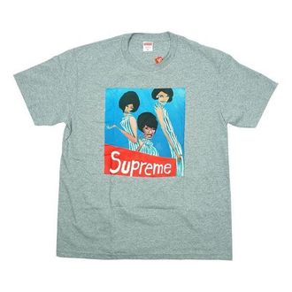 SUPREME FW18 Group Tee Heather Grey Printing Short Sleeve Unisex Gray SUP-FW18-430
