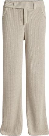 Aya Muse Vena Pants - Dames - Wijde Broeken - Beige - M - Katoen - Broeken
