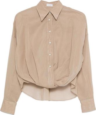 Brunello Cucinelli Shirt With Crossover Design