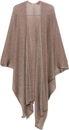 Missoni Metallic Ribbed-knit Shawl