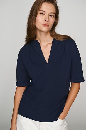 Wilt 100% Cotton V-Neck Top