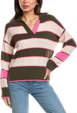 Brodie Varsity Rugby Polo Cashmere Sweater