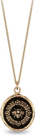 Pyrrha Collana Honeybee Talisman in oro giallo 14kt