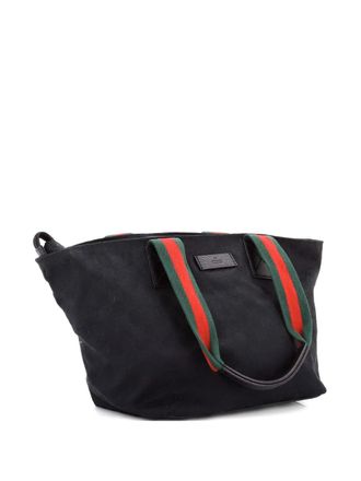 Gucci Web Zip GG Canvas Large tote bag - Nero
