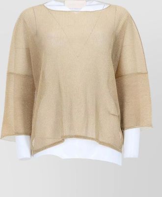 Circus Hotel ribbed knitted top