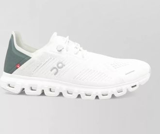 On low profile sneakers perforated design rubber outsole