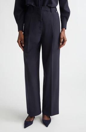 Herno Lightweight Stretch Blend Pants in Navy at Nordstrom, Size 12 Us