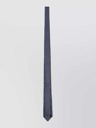 Tom Ford slim tie geometric pattern design