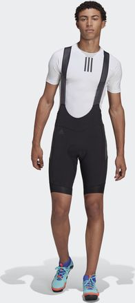 adidas adidas Performance Mens The Padded Adiventure Cycling Bib Shorts - Black Recycled Material - Size X-Small