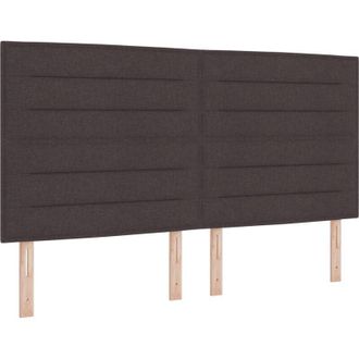 vidaXL Box Spring Bed with Mattress Dark Brown 180 x 200 cm Fabric vidaXL