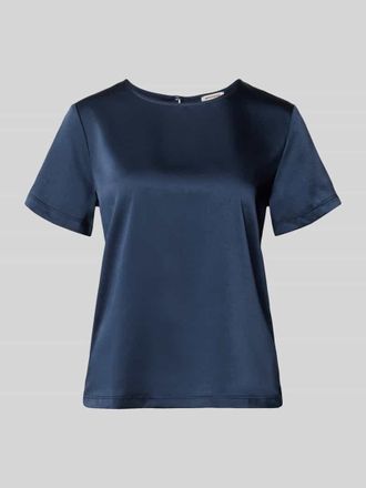 Max Mara Tailliertes Jersey-Kleid mit Allover-Muster Modell SAGGIO in Dunkelblau, Gr&ouml;&szlig;e XL