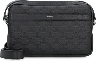 Celine Mens Calf Leather Messenger Bag Black Calfskin