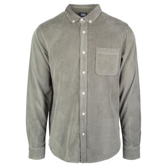 Urban Classics Heren Corduroy Overhemd (Olijf)