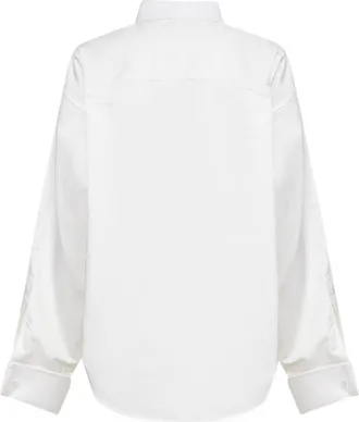 Balenciaga Womens Shirt Classic - Cotton Organza & Silk Poplin (white)