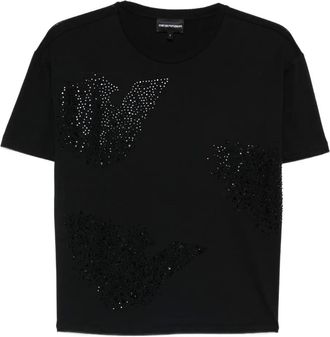 Emporio Armani T-shirt con decorazione - Nero