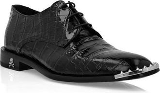 Philipp Plein Lace Up Shoes Skull&Bones Men in Black at Nordstrom, Size 39
