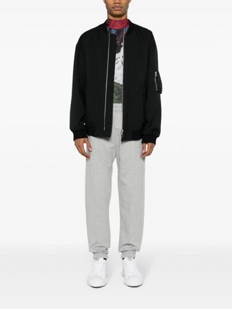 GCDS Grijze Katoenen Logo Joggingbroek