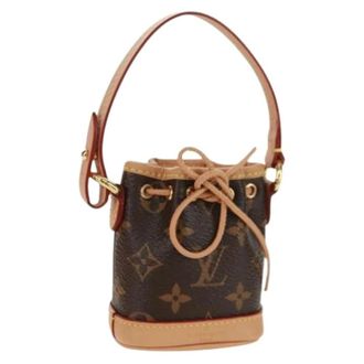 Louis Vuitton Llavero de Lona Pre-owned - Pre-owned - Mujer - Marr&oacute;n - ONE SIZE