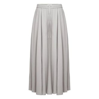 Drykorn Qerime Modal Twill Pleated Skirt - female - Drykorn - Maxi Skirts - Gray - M - Skirts
