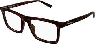 Saint Laurent Glasses, male, Brown, Size: 56 MM Eyeglasses