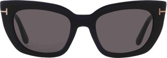 Tom Ford Smoke Cat Eye Ladies Sunglasses FT1190 01A 53
