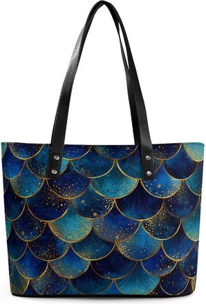 Generic Me-rmaides Scales Tote Bags for Women Cute Shoulder Purses Handbags