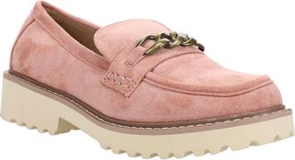 Corkys Footwear Faux Suede Loafers In Blush