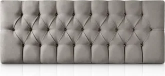 Colchón Morfeo Cabecero de madera tapizado antracita 100x60 cm. Para cama de 90 cm