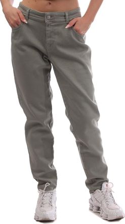 Diesel Heren 2017 Slandy Leather Patch Super Skinny Jeans (Grijs)