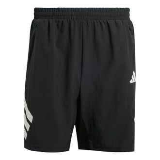 adidas Icon Three Stripes Shorts Black White JE5673